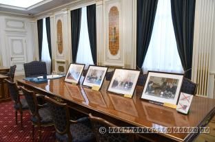Рабочий кабинет Президента Республики Казахстан в первой рабочей резиденции Президента Республики Казахстан в новой столице. 1997–2004 годы